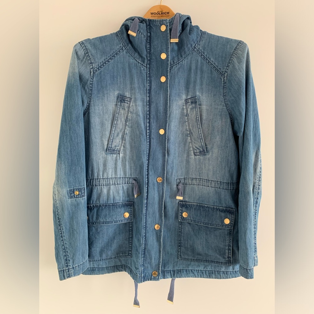 Michael Kors light weight Denim Jacket with Gold Buttons M/L